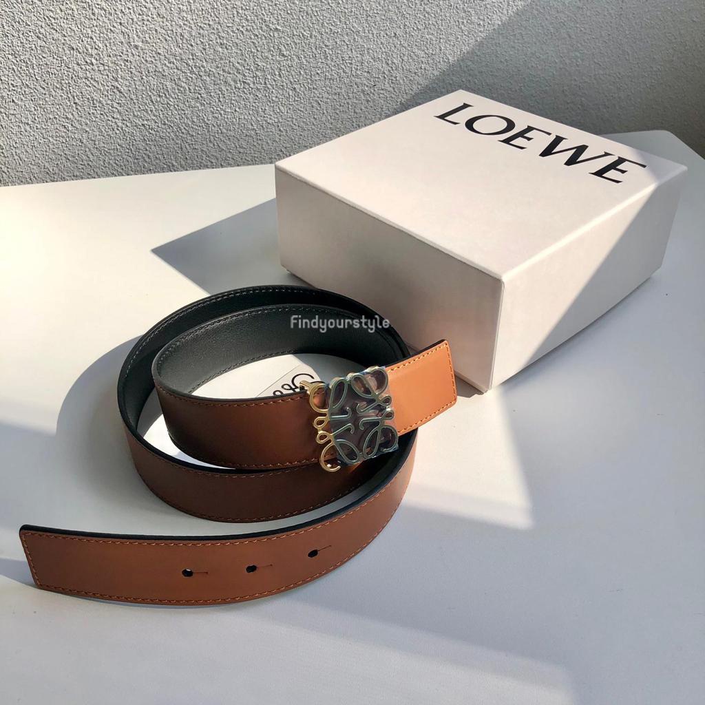 Findyourstyle 正品代購 Loewe 雙色logo兩面皮帶3公分