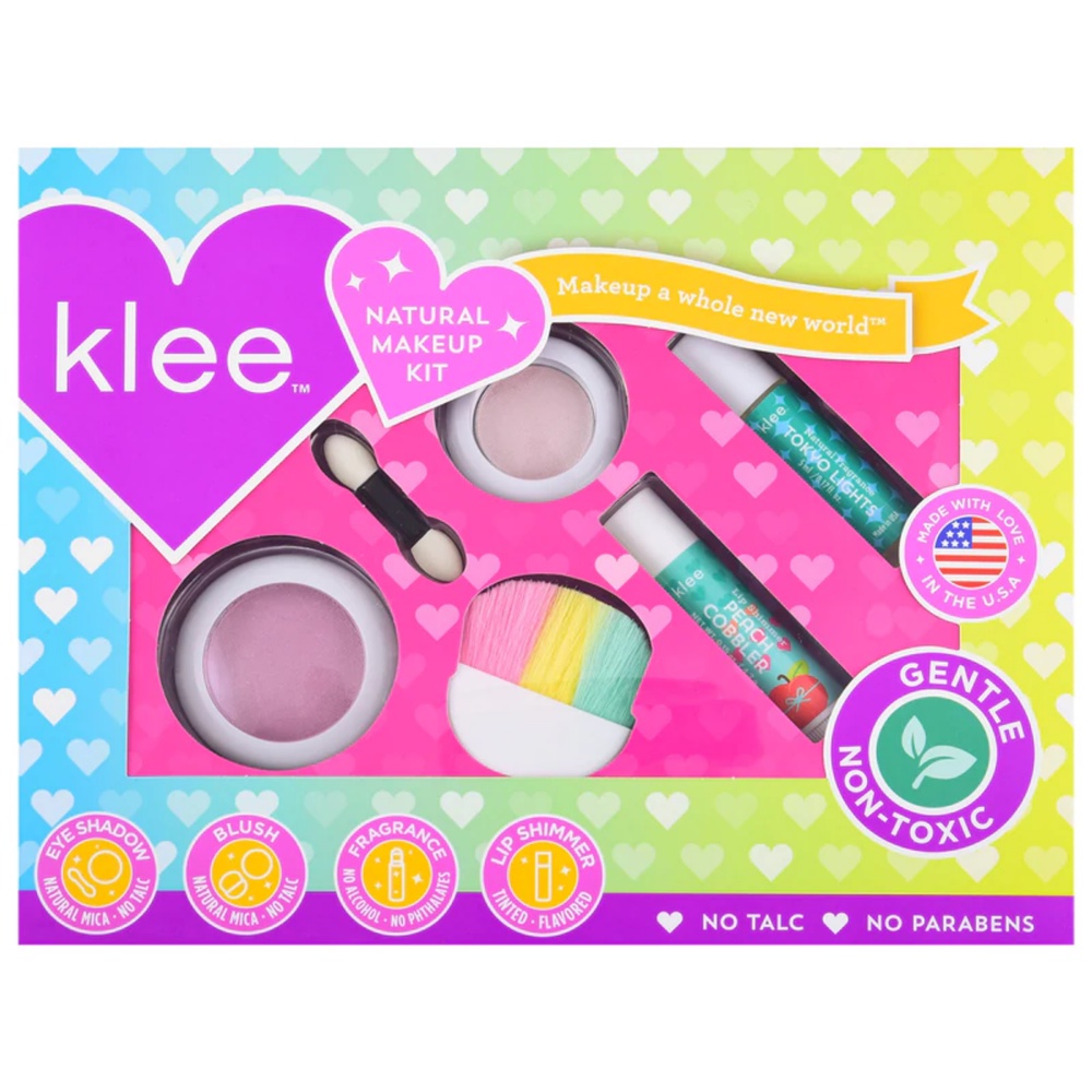 美國【Klee Kids】甜心彩妝香水組 兒童專屬 香水棒 口紅 化妝品 礦物彩妝 法國有機認證