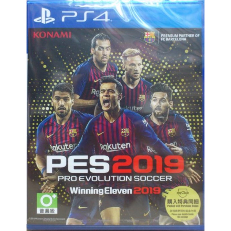 ［Mr. Hank］PS4 遊戲 PES 2019 特典未用 中文版，二手品  #PS4遊戲 #PS4主機 #PS4配件