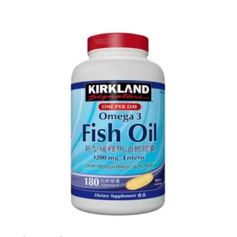 新型緩釋魚油軟膠囊180粒 本店滿520私訊享超商免運 Kirkland Enteric Omega3 Fish Oil