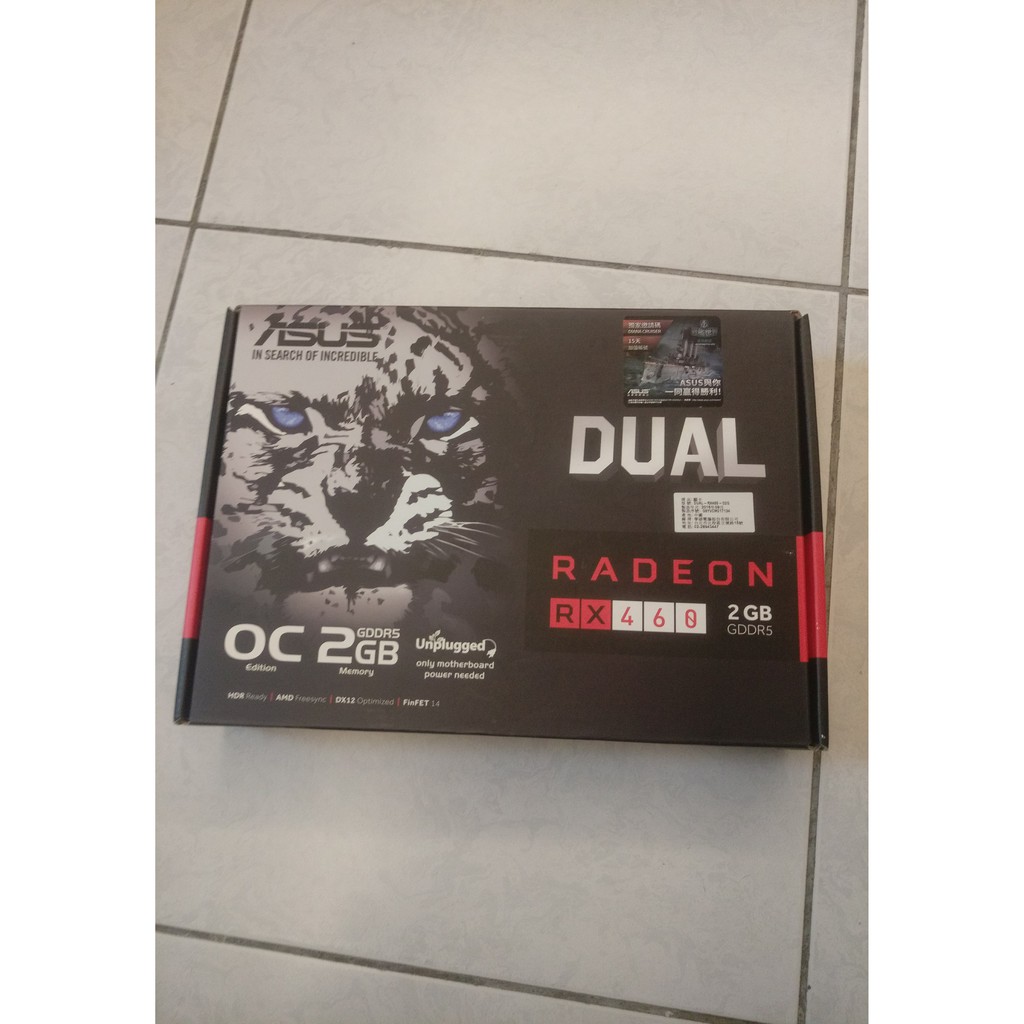 AMD RX460 2GB   ASUS華碩 顯示卡