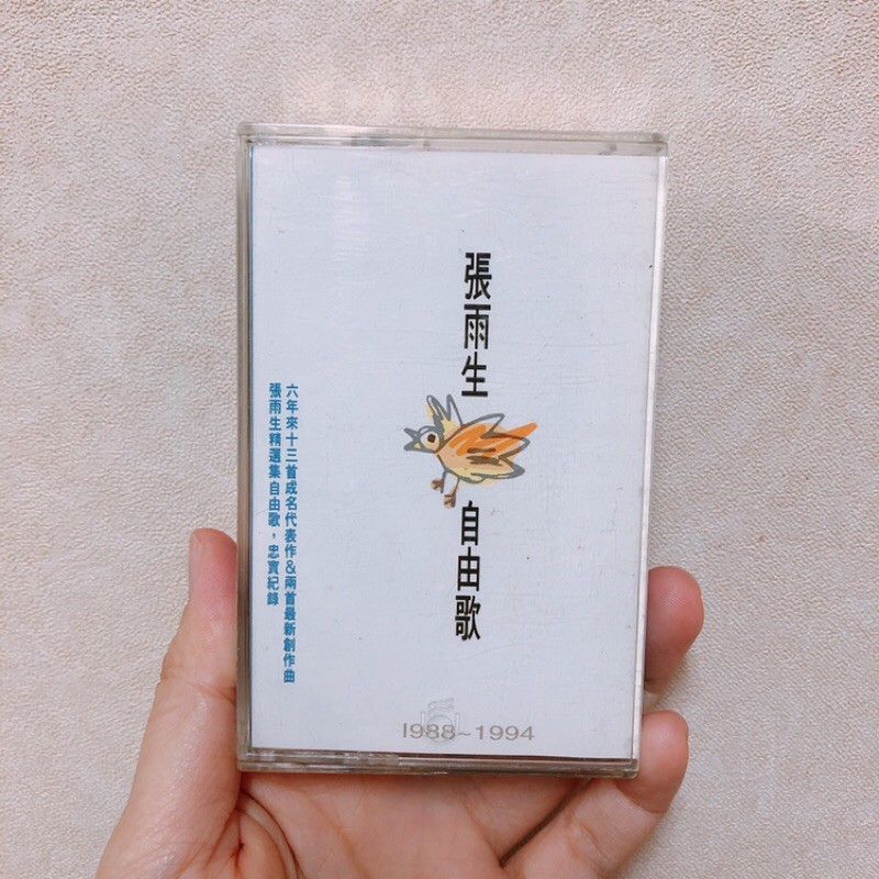 【現貨】張雨生專輯錄音帶/卡帶｜自由歌｜1988～1994年