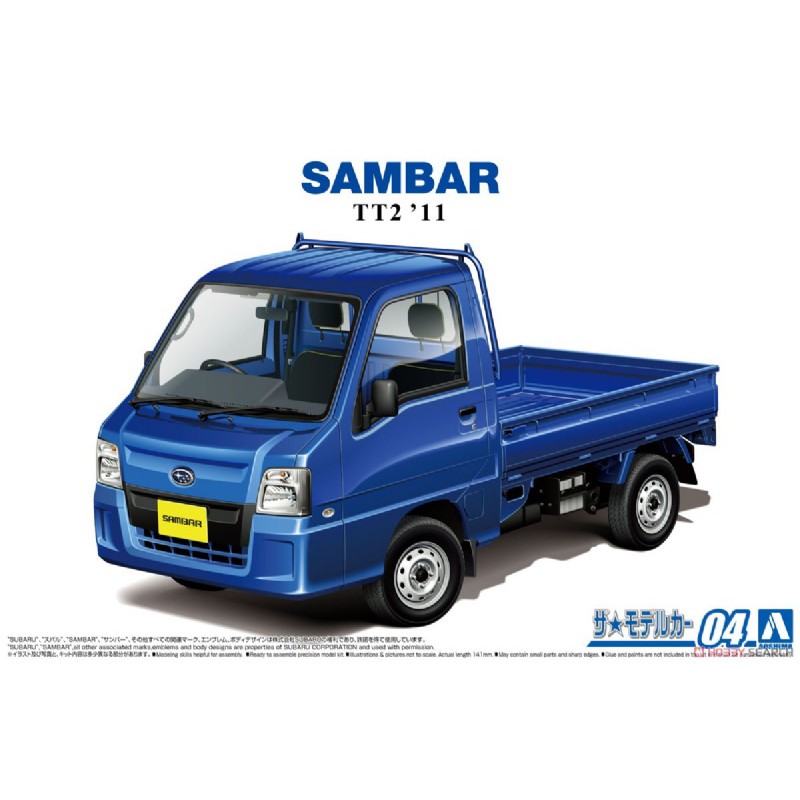 (大鳥叔叔模型)AOSHIMA青島 1/24 04 發財車 SUBARU TT2'11SAMBAR