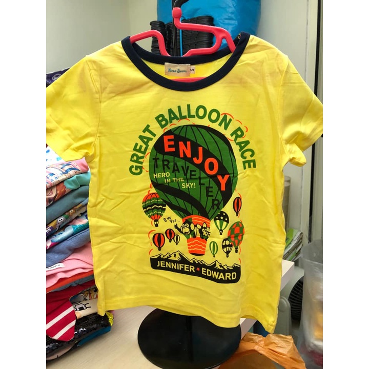 (現貨)熱氣球男童T 猩猩T恤 居家服 短袖T恤 5-15碼