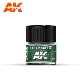 [苗栗HamMaToys玩具模型] AK顏料 - CLEAR GREEN透明綠