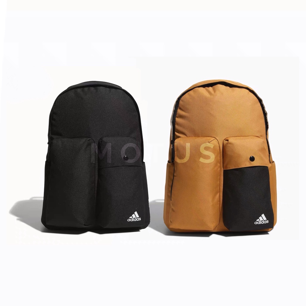 Motus | adidas 3D 大容量 黑色 卡其 小Logo 多口袋 後背包 HP1452 HP1453