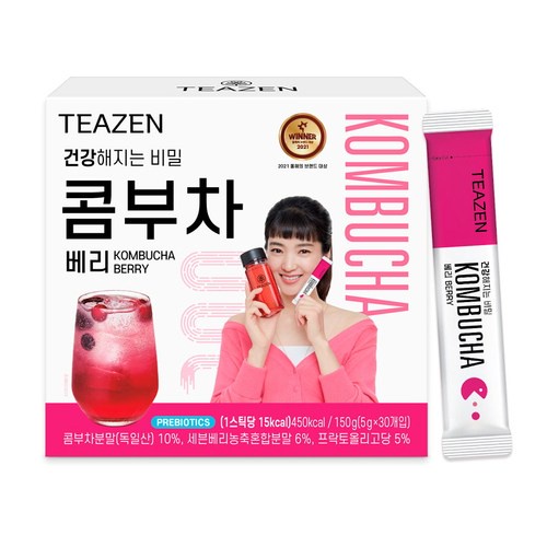 【首爾先生mrseoul】韓國 TEAZEN 康普茶 (莓果味) 10入/30入 酵素飲