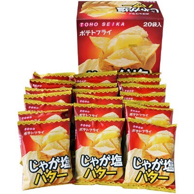 *貪吃熊*日本 東豐製菓 東豐 TOHO SEIKA 奶油鹽味 馬鈴薯洋芋片 洋芋片 20枚/盒