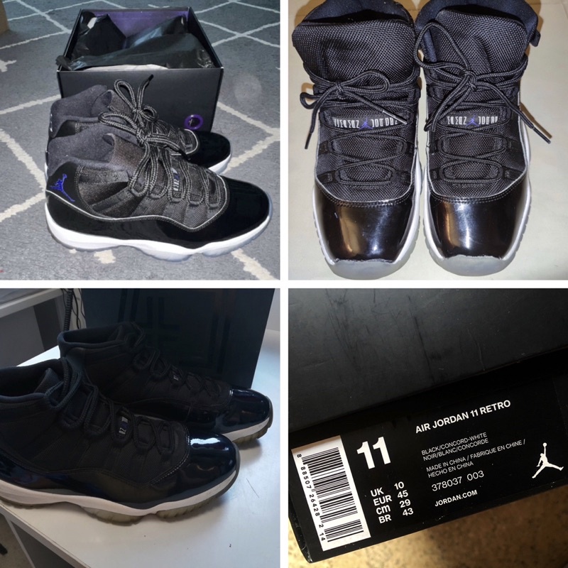 NIKE AIR Jordan 11 RETRO 怪物奇兵 AJ11 黑藍喬丹US11 籃球鞋 378037 003