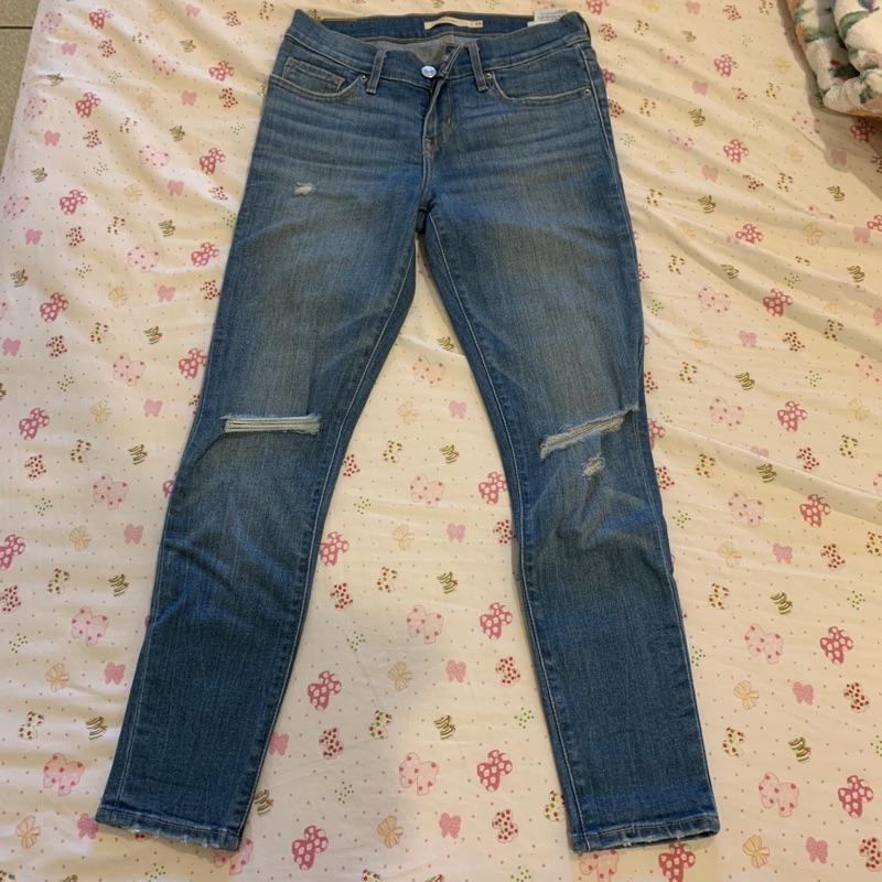 levi's 711 coolmax skinny ankle jeans