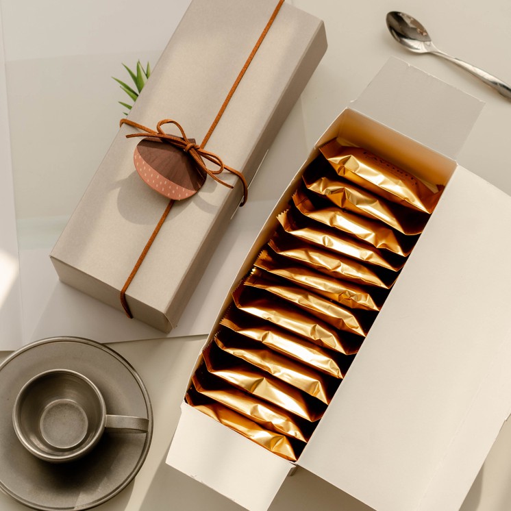 ✿夏爾烘焙包裝✿ #現貨 簡約素雅 灰紙盒 常溫點心盒  鳳梨酥盒