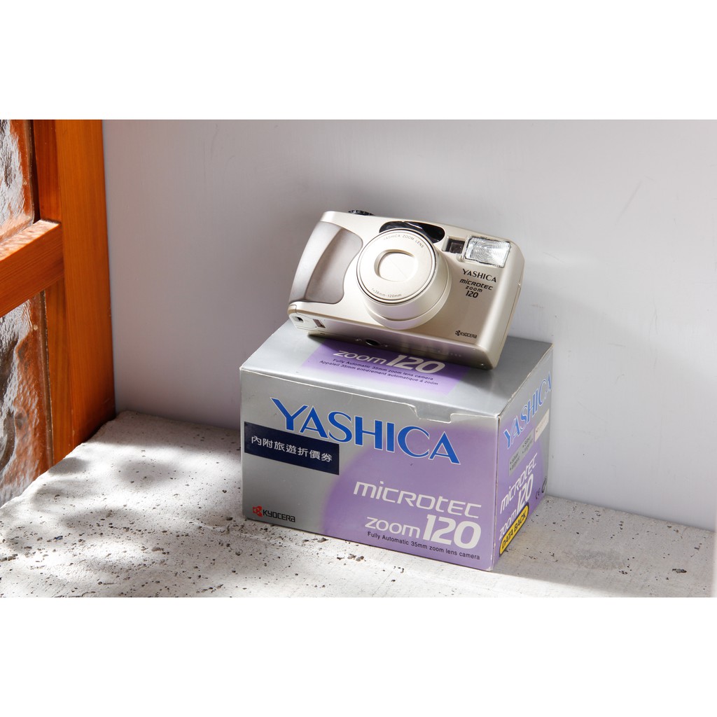 【星期天古董相機】Yashica microtec zoom 120 底片傻瓜相機 金色 庫存新品