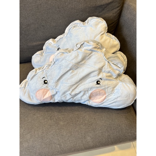 IKEA 抱枕 藍色雲朵 兩個合售 無髒污 已剪標