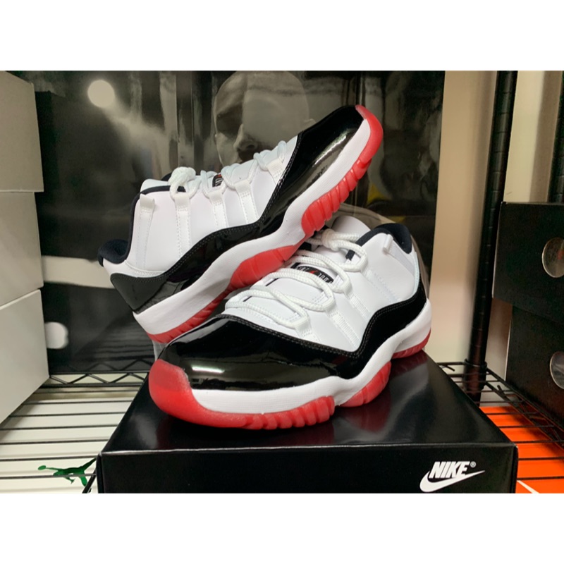 全新台灣公司貨 AIR JORDAN 11 Retro Low 黑白紅 AV2187-160