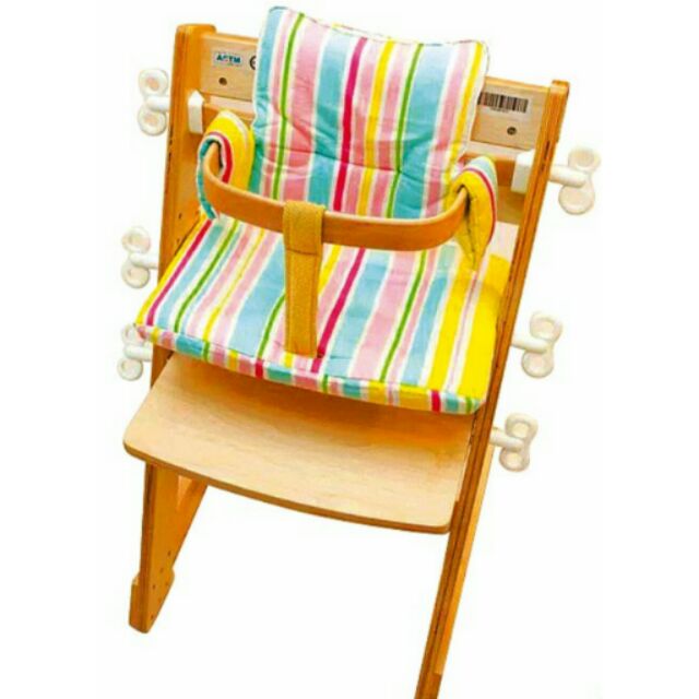 大將作QMOMO兒童成長餐椅 護腰曲木加座墊 不含餐椅