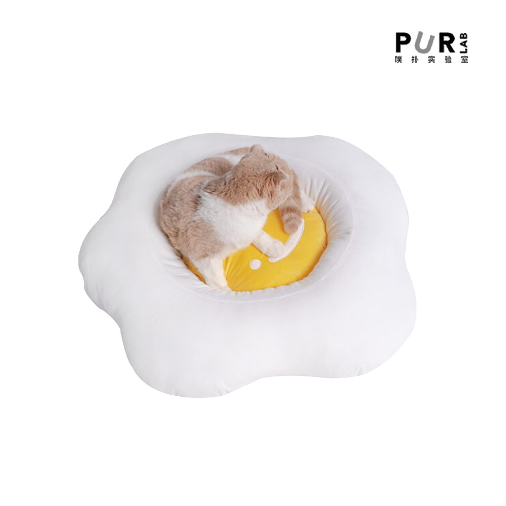 PurLab 荷包蛋四季寵物窩 貓窩 寵物窩 造型寵物窩 荷包蛋 寵物窩 荷包蛋窩 四季可用 柔軟窩 寵物用 睡墊