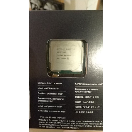 INTEL I7 9700K