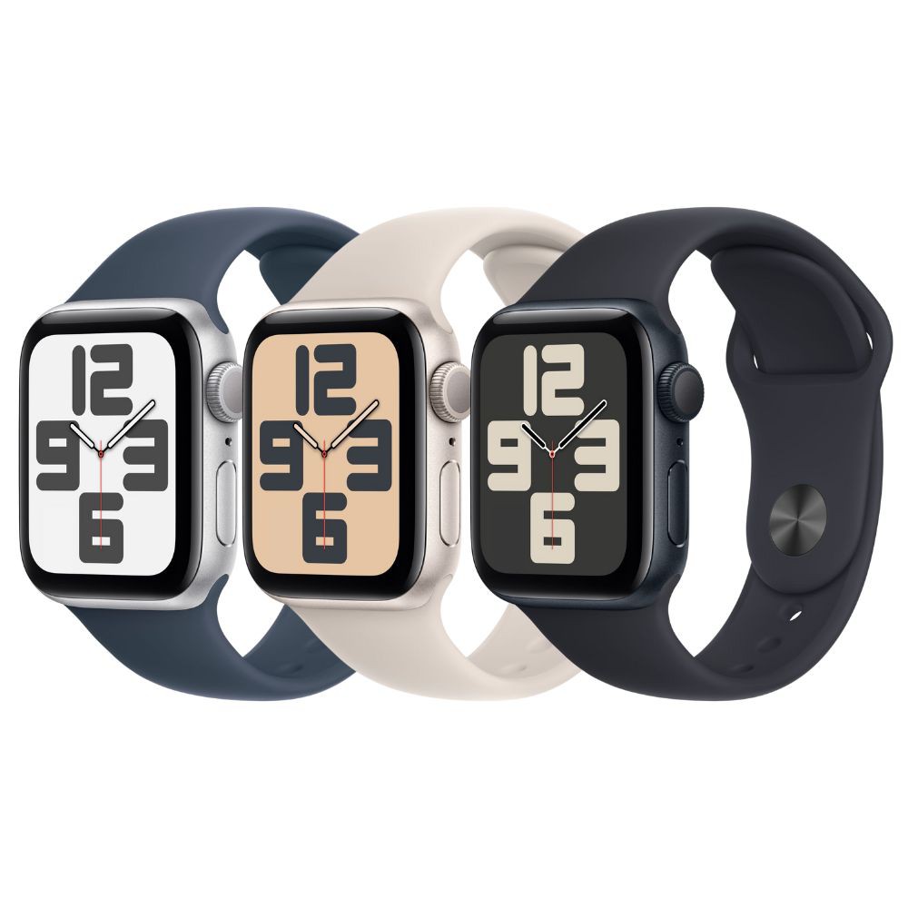 Apple Watch SE2 GPS 44mm 2023款 鋁金屬錶殼/運動型錶帶-S/M 現貨 廠商直送