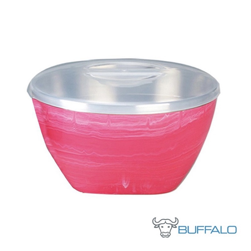 牛頭牌不銹鋼304密封蓋隔熱碗900cc粉紅色