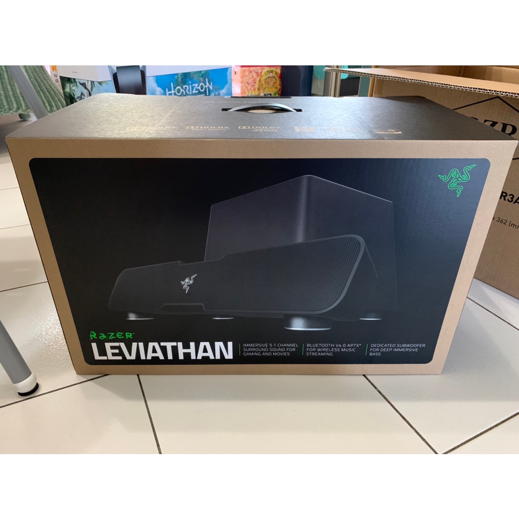 全新未拆封 【RAZER 雷蛇】LEVIATHAN 利維坦巨獸電競喇叭第一代藍牙喇叭電競音箱