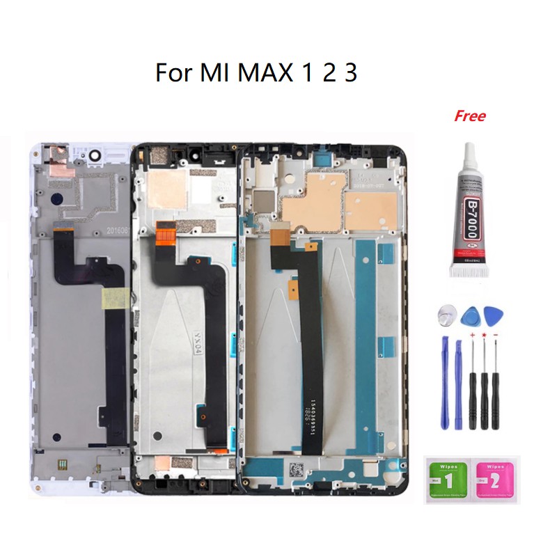 全新帶框總成適用於小米 MI MAX 1 MAX 2 MAX 3 螢幕總成 液晶螢幕 玻璃觸控面板