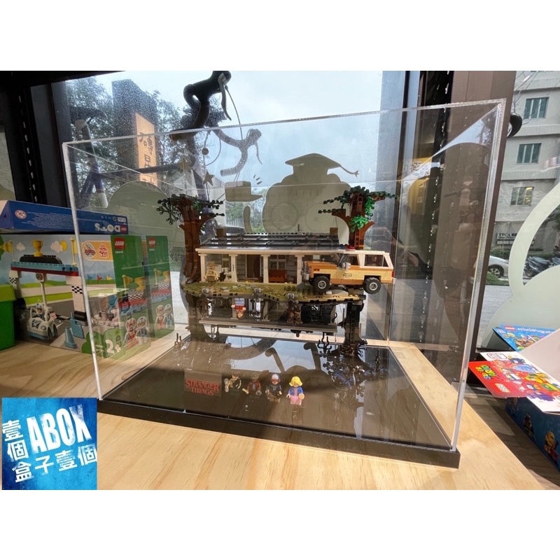 【ABOX】高透光壓克力LEGO 75810《怪奇物語》顛倒世界 The Upside Down 專用罩式展示盒