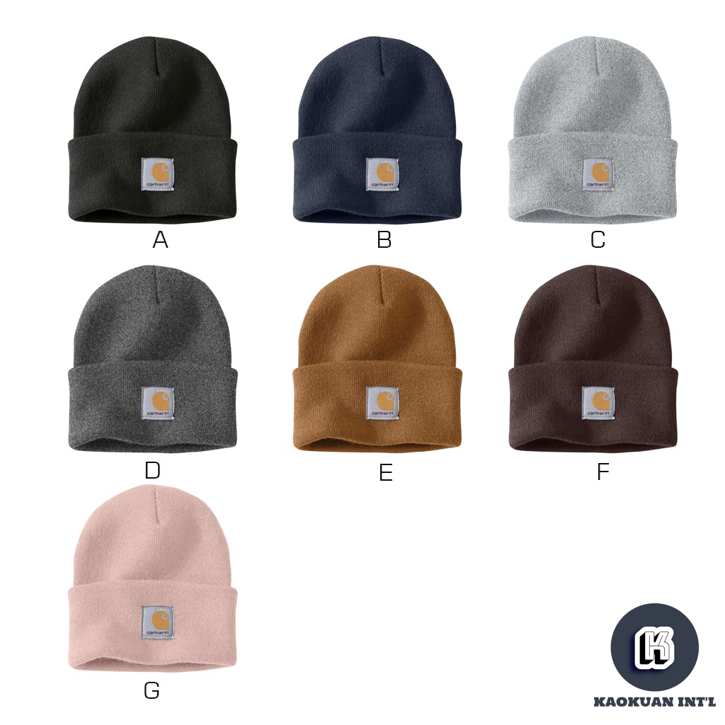 CARHARTT A18 HAT CAP 針織 毛帽 毛線帽 帽 帽子【高冠國際】