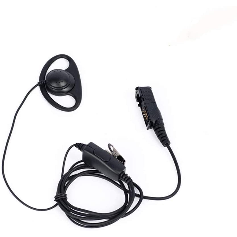 MOTOROLA Xpr3300e 聽筒,D 形耳機耳機麥克風 PTT 適用於摩托羅拉 XPR300e XPR3500