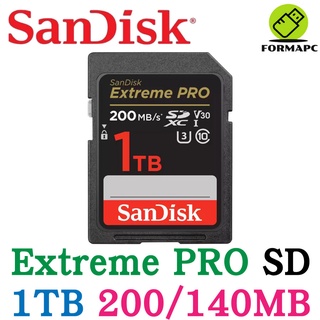 SanDisk Extreme PRO SDXC SD 1T 1TB U3 V30 4K 200MB 高速記憶卡