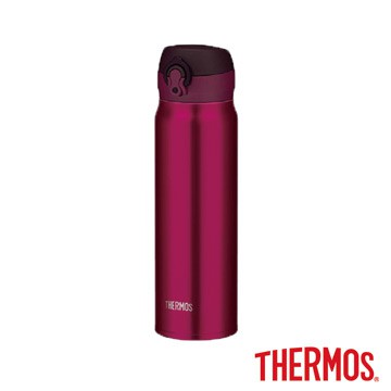 膳魔師 THERMOS 極超輕0.6L不銹鋼真空保溫瓶【酒紅色】(JNL-600-BGD)