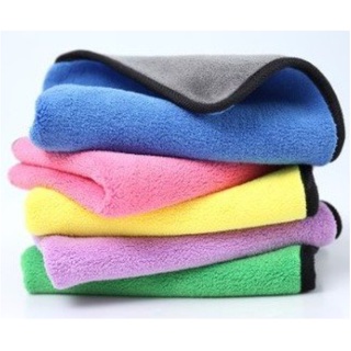 雙色抹布 珊瑚絨擦拭巾 洗車巾 抹布 毛巾 顏色隨機