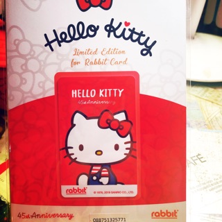 泰國兔子卡 hello kitty限量聯名系列