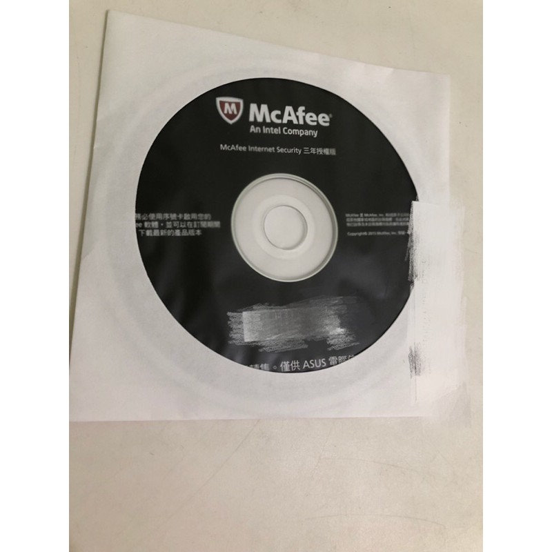McAfee 防毒軟體 三年授權