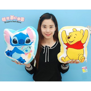 小熊維尼抱枕~奇奇蒂蒂抱枕~Q軟抱枕~史迪奇抱枕~兒童午睡枕~正版授權~史迪奇午安枕~可當靠枕~史迪奇抱枕~
