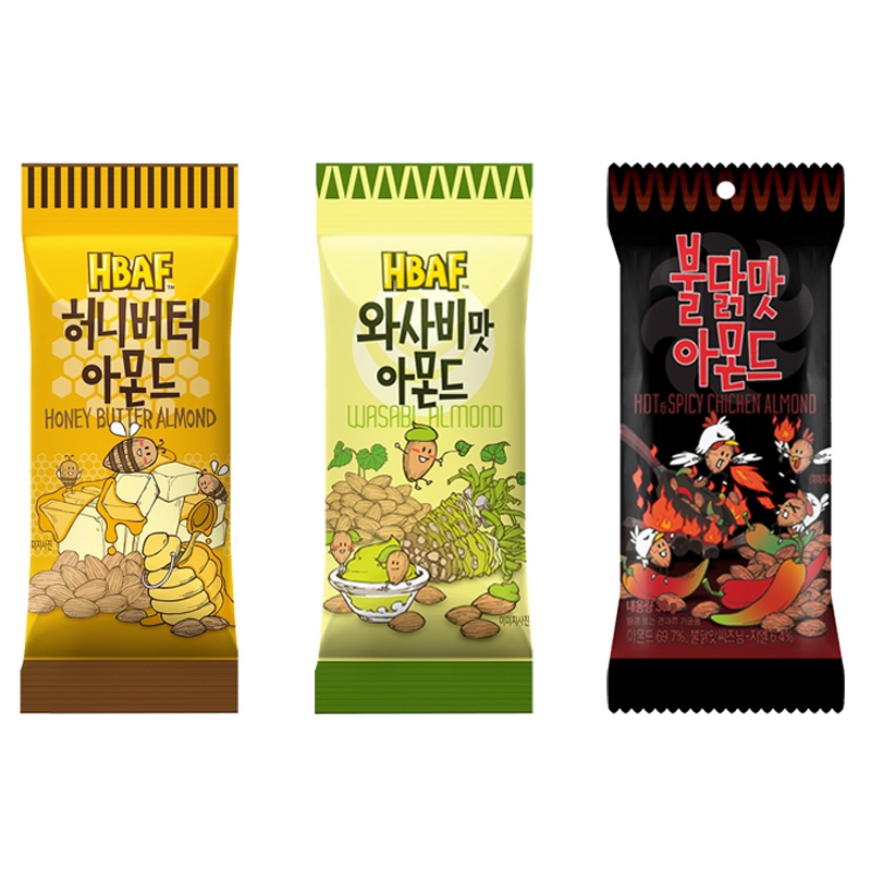 HBAF 芥末杏仁果  蜂蜜奶油杏仁果 30g 【零食圈】HBAF 零食 團購