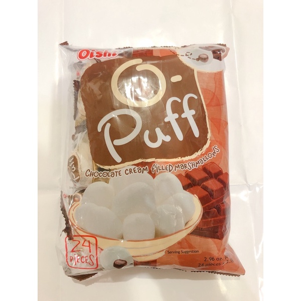 「即期特價效期2021/10/27」菲律賓 Oishi puff 棉花糖 巧克力夾心棉花糖 84g