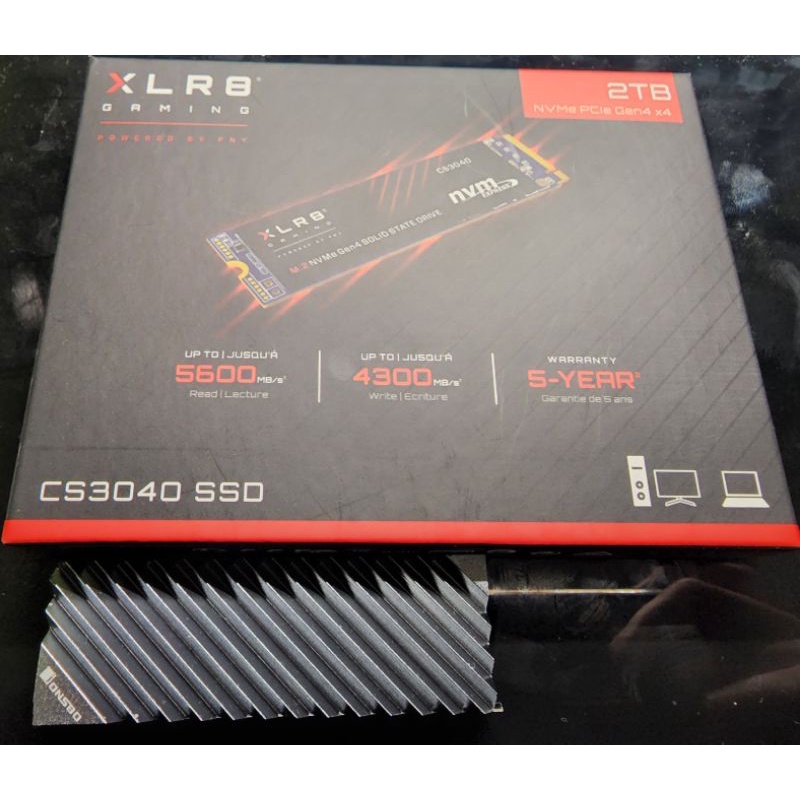 PNY XLR8 CS3040 2TB M.2 2280 PCIe Gen4x4 SSD固態硬碟 PS5適用