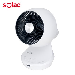 十倍蝦幣 公司貨【Solac】8吋3D遙控十字自動擺頭DC變頻循環扇 SFB-Q03W 12段風速 遙控及觸碰控制面板