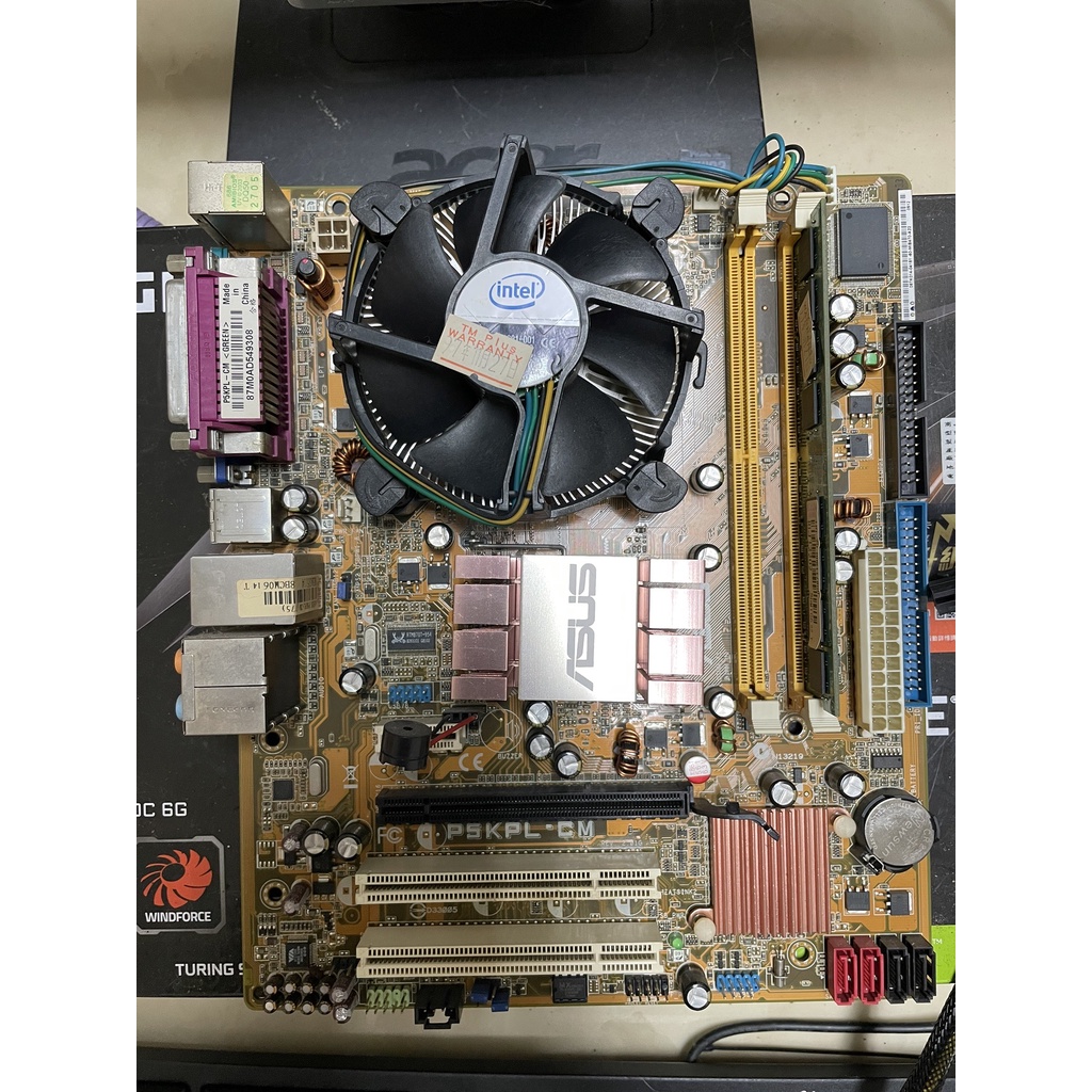 Asus 華碩 P5KPL-CM E5200  2G DDR2-800創見