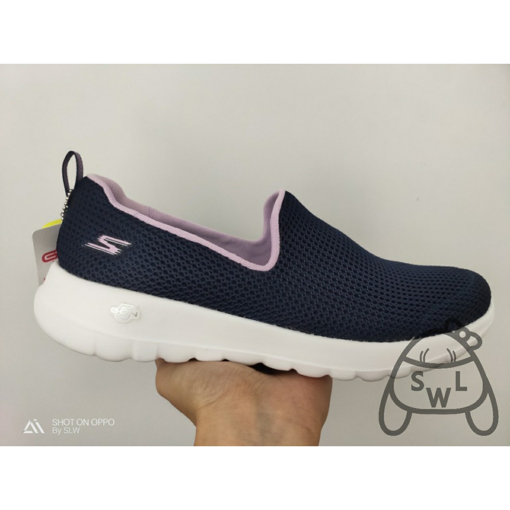 『 SLW 』SKECHERS GO WALK JOY 女 深藍 套入式健走鞋 15637NVLV