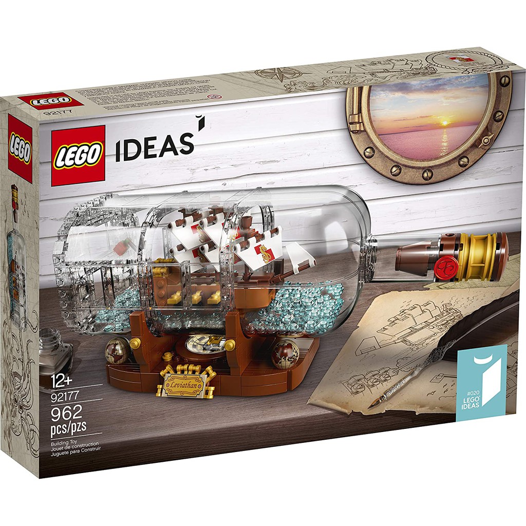 【積木樂園】樂高 LEGO 92177 IDEAS 系列 Ship In A Bottle 瓶中船 21313