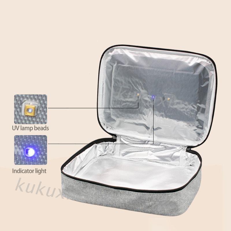 Kuku Usb紫外線滅菌袋便攜式家用戶外led面罩消毒手袋 蝦皮購物