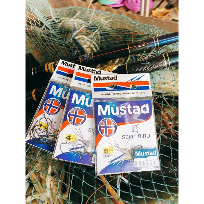 《Mustad》大尻蝦 馬式蝦鉤 鬼隱黑蝦釣鈎 海老鈎 管付蝦鉤 中壢鴻海釣具館