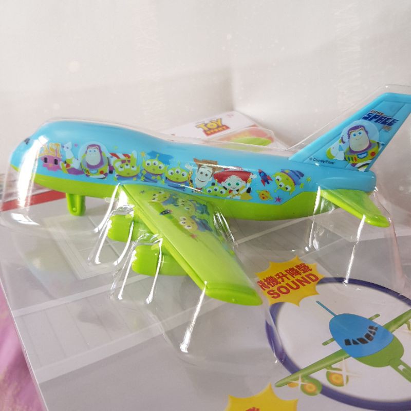香港迪士尼 玩具總動員 胡迪巴斯 三眼怪 回力車 迴力車 亮光發聲 飛機 有聲玩具