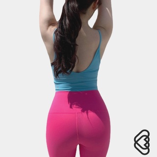 Fenin 運動背心 運動背心女 性感運動內衣 細肩背心 高彈力V露背健身 瑜伽背心 FVB36N
