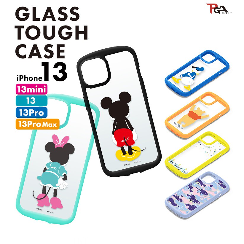日本PGA-迪士尼 軍規 9H玻璃殼 For iPhone 13系列