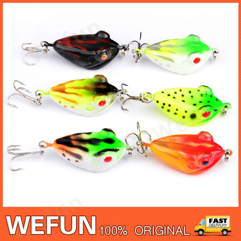 Wefun 青蛙6g 4cm經典魚餌釣魚餌塑料硬人工餌 蝦皮購物