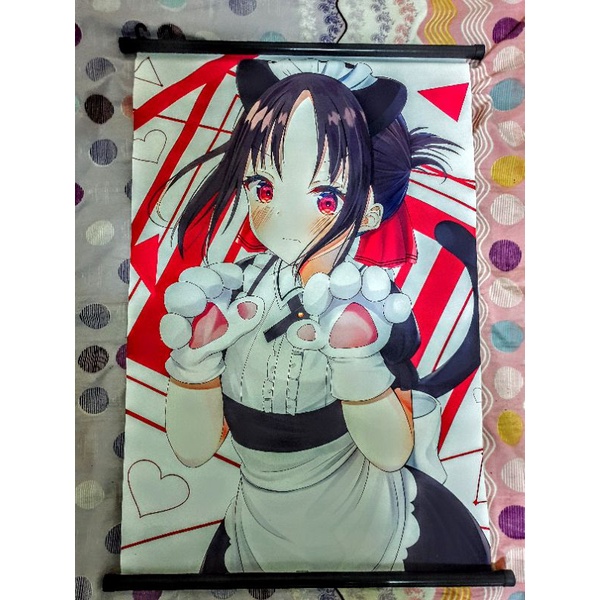 輝夜姬想讓人告白 輝夜大小姐想讓人告白 天才們的戀愛頭腦戰 四宮輝夜 藤原千花 早坂愛 白銀 圭掛軸 掛畫 動漫 周邊