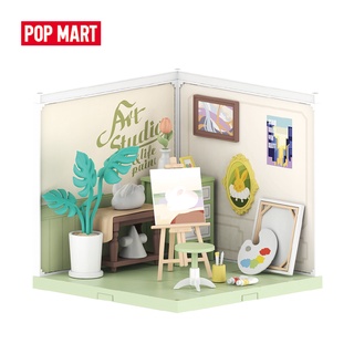 POPMART泡泡瑪特 校園小屋拼裝模型手辦道具玩具創意禮物盲盒