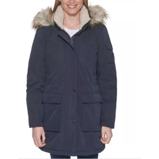 DKNY 女長版連帽外套 冬季外套 保暖外套大衣 (門市同步銷售，請先聊聊庫存)132355